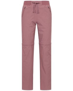 Mountain Warehouse Explorer Zip-Off Quick Drying Uv Pants - Red