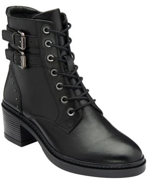 Lotus Ankle Boots - Black