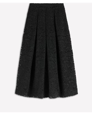 Boden Verity Lace Midi Skirt - Black