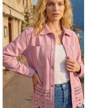 Roman The Set Crew Neck Sweater And Wide Leg Jogger Tracksuit - Pink