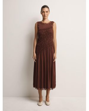 Free People Anora Midi Dress - Natur