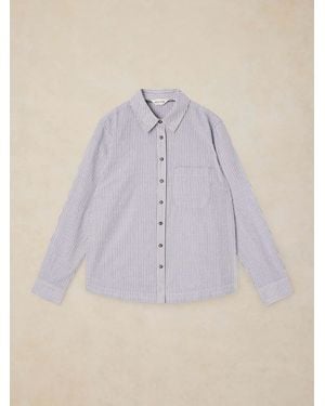 White Stuff Libby Organic Cotton Shirt - Purple