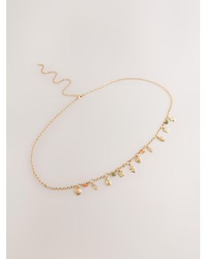 Next Charm Detail Chain Belt - Natural