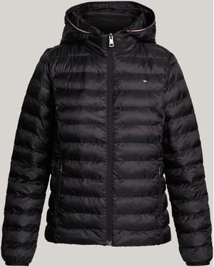 Tommy Hilfiger Lightweight Padded Hooded Jacket - Black
