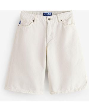 HUGO Galola Denim Jorts - White