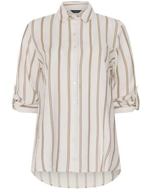 M Com Tab Sleeve Shirt - White