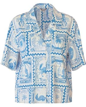 Object Printed Shirt - Blue