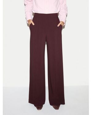 Jigsaw Modern Crepe Wide Leg Pants - Purple