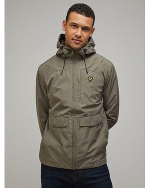 Lyle & Scott Lightweight Hooded Zip Through Jacket - Green