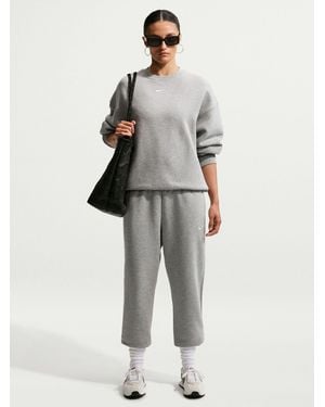 Nike Studio Fleece Mid Rise Joggers - Grey