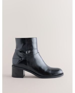 Next Forever Comfort Block Heeled Boots - Blue