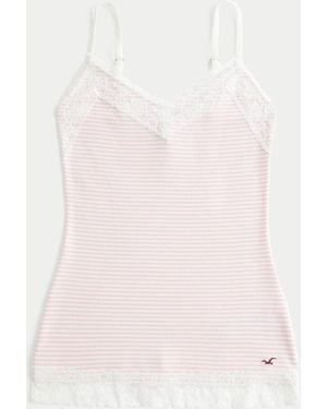 Hollister Lace Cami Top - Pink