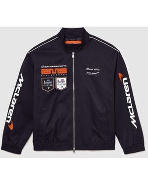 Reiss Mercer Mclaren Racing Logo Jacket -Fit - Blue