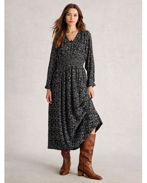 White Stuff Stuff Edie Metallic Dress - Black