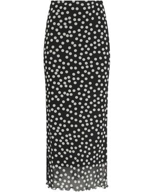 M Com Mesh Maxi Skirt - Black