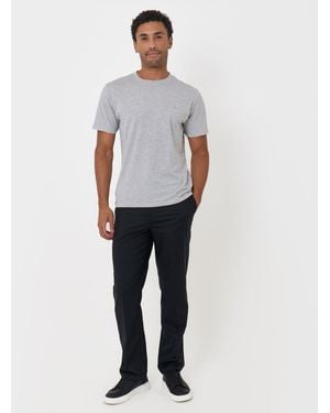 Threadbare Straight Fit Drawcord Pants - White