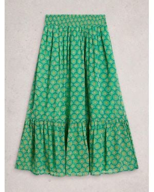 White Stuff Yuri Maxi Skirt - Green