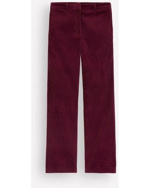 Boden Fitzrovia Cord Column Pants - Purple