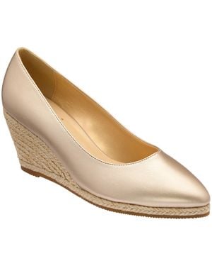 Lotus Wedge Espadrille Shoes - Natural