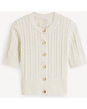 Hobbs Losie Cable Cardigan - White