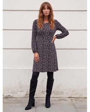 Roman Stretch-Kleid Mit Blumenmuster - Natur