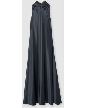Reiss Fae Satin Cape Maxi Dress - Blau