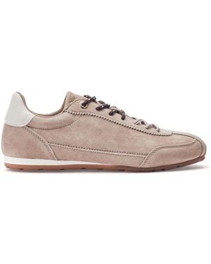 Moda In Pelle Ares Taupe Suede - Pink