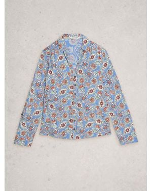 White Stuff Annie Jersey Shirt - Blue