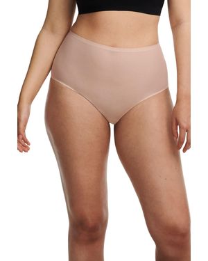 Chantelle Soft Stretch Seamless One Size High Waisted Briefs - Natur