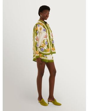 FARM Rio Tropical Scarf Sand Shorts - Green