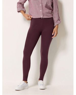 M Com Petite Stretch Leggings - Purple
