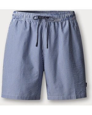 Hackett Seersucker Swim Shorts - Blue