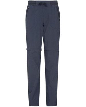 Mountain Warehouse Explorer Zip-Off Quick Drying Uv Pants - Blue