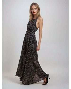 Religion Gigi Maxi Dress With Open Back - White