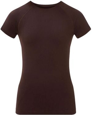 Sweaty Betty Espresso Athlete Seamless Workout T-Shirt - Brown