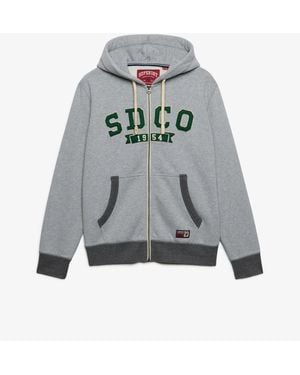 Superdry Light Sd & Co. Zip Through Hoodie - Gray