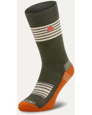 SealSkinz Wheatacre Lightweight Mid Length Hiking Socks - Green