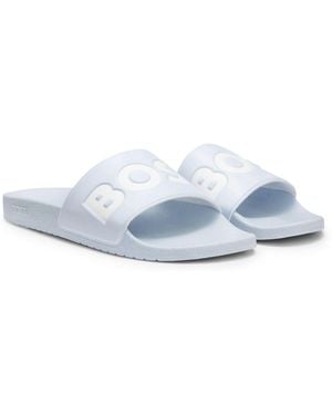 BOSS Sky Large Logo Sliders - White