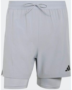 adidas D4T Workout 2In1 Shorts - Gray