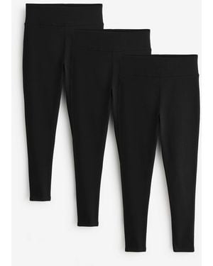 River Island River Island Petite High Waisted Leggings 3 Pack - Black