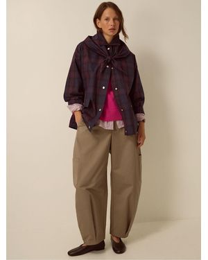 Monsoon Evelyn Cargo Barrel Pants - Brown