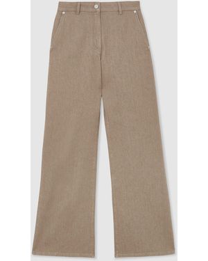 Reiss Wide-Leg Jeans - Natural