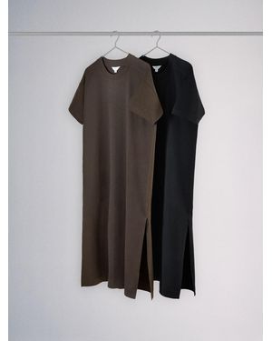 The Set 2 Pack Short Sleeve T-Shirt Sweat Dresses - Black