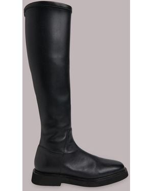 Whistles Quin Stretch Knee High Boots - Black