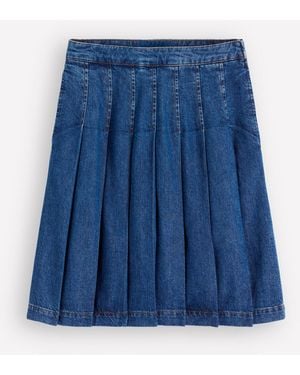 Boden Aya Denim Skirt - Blue