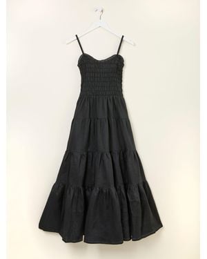FatFace Tiered Strappy Dress - Black