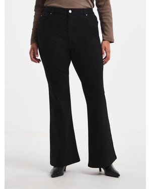 Simply Be Flare Jeans - Black