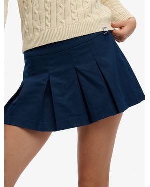 Superdry Mini Pleated Skort - Blue