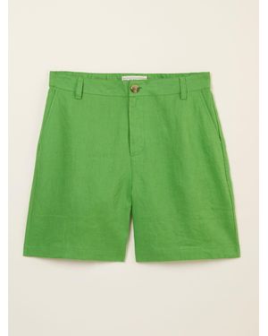 FatFace Fatface Nell Linen Shorts - Green