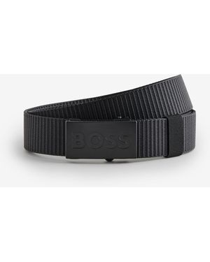BOSS Bosper Tape Logo Belt - Black